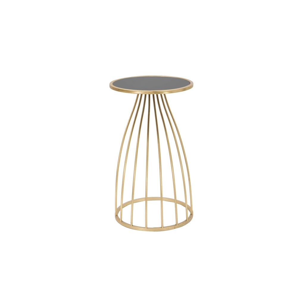 Broome, Tavolino da Salotto Portatelefono, 35x35x60h cm oro
