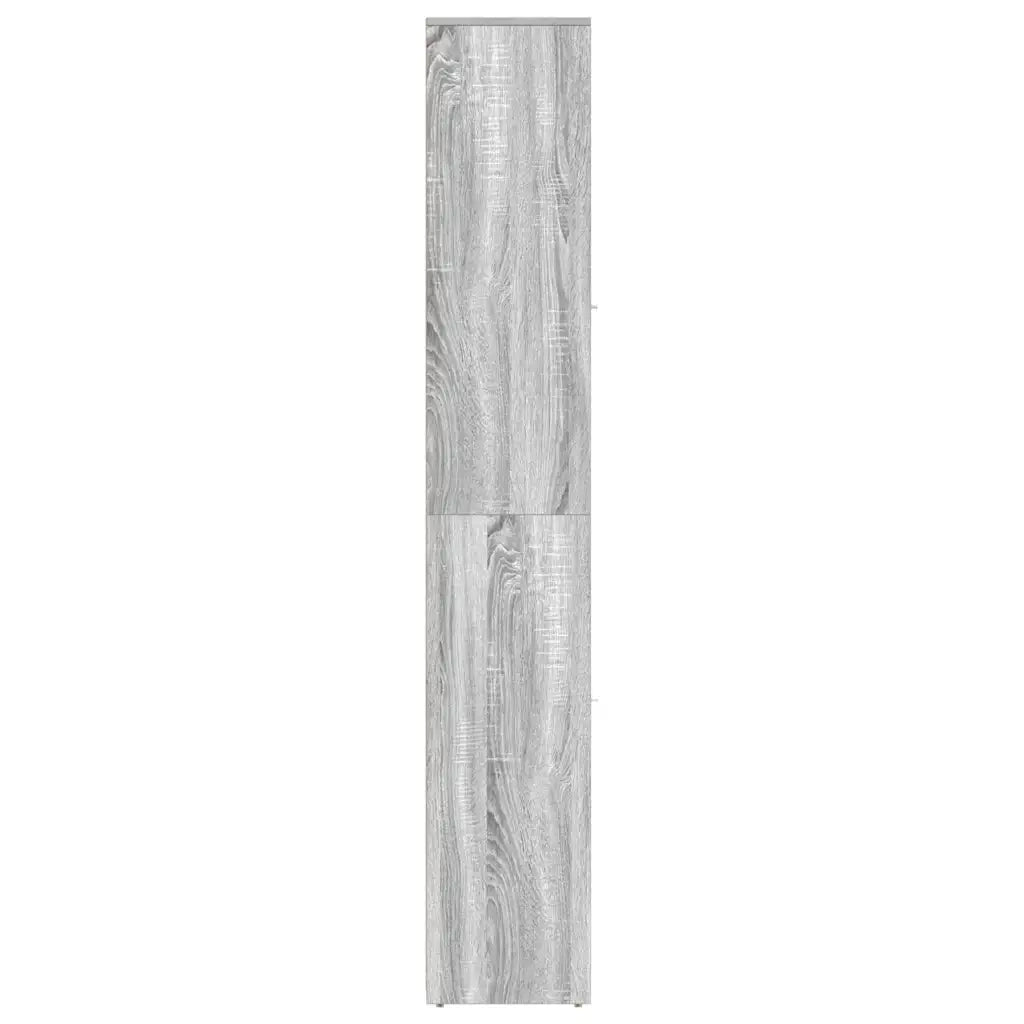 Armadietto Bagno Grigio Sonoma 30x30x183,5 cm Legno Multistrato cod mxl 12914