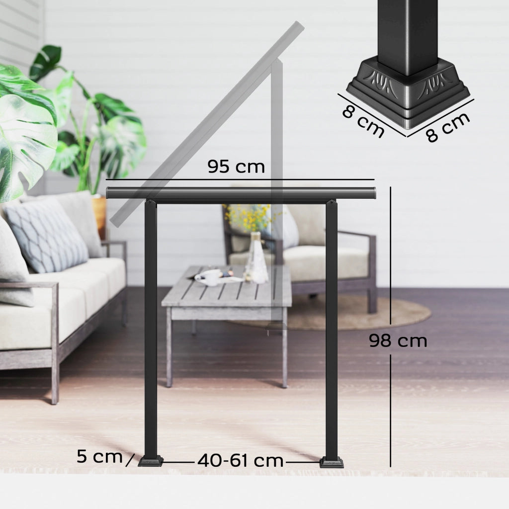 Rampa Scala Esterna ¨C zephmum ¨C Metallo Nero 1-3 Gradini