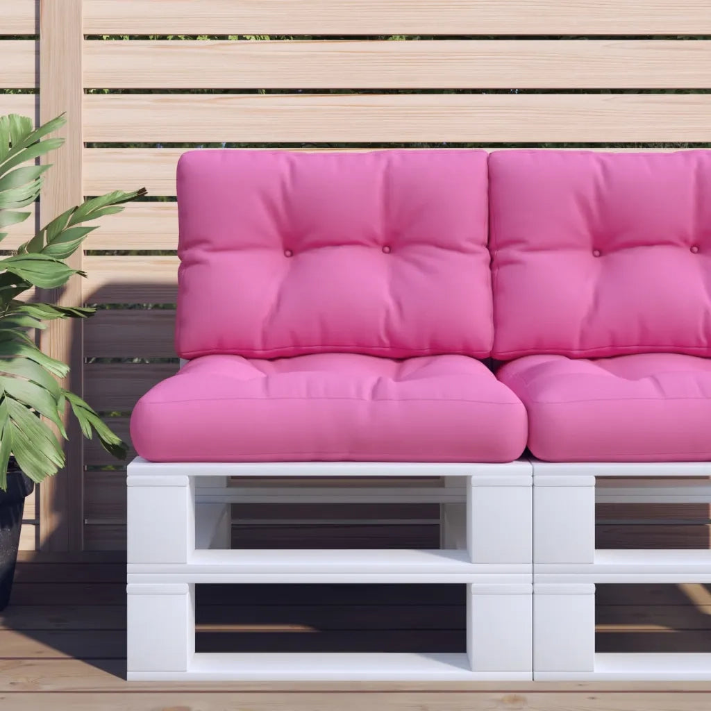 Cuscini per Pallet 2 pz | Cuscini per sedie Rosa in Tessuto