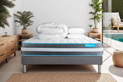 Pacchetto letto completo - Materasso 140x200cm + Box spring con doghe (kit) + 2 cuscini + Piumone - Bodyform
