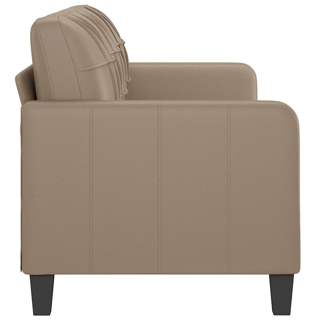 Divano a 3 Posti Cappuccino 180 cm in Similpelle 359126