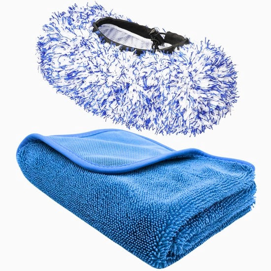 Assemblaggio di Asciugamani per Asciugare e Asciugare Premium con Microfibra + Asciugamano per Asciugare Premium 40x60cm