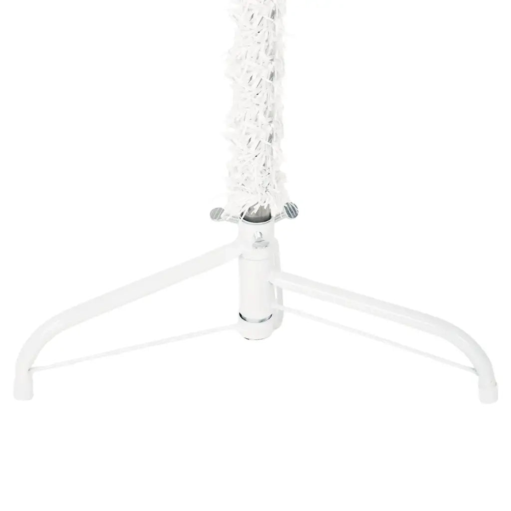 Albero Natale Artificiale Sottile a MetÃ  Supporto Bianco 150 cm