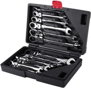 Set di chiavi a rasoio 12 pezzi combinato con chiave a rasoio piatta 8-19 mm per la riparazione in garage DIY a casa