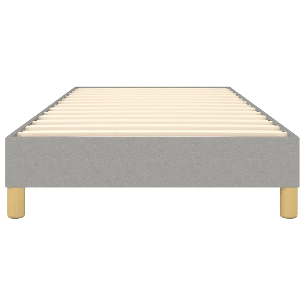 Struttura Letto a Rete a Molle-Giroletto Grigio Chiaro 80x200 cm Tessuto 255270