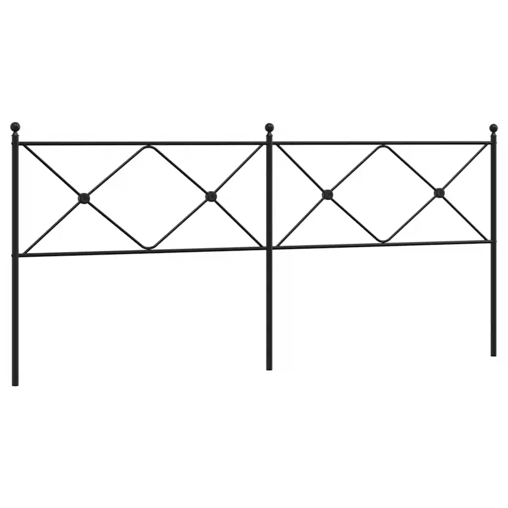 Testiera di Ricambio in Metallo Nero 193 cm 376539