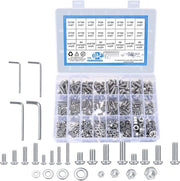 Assortimento viti e anelli in acciaio inossidabile M3 M4 M5 M6 - 540 pezzi