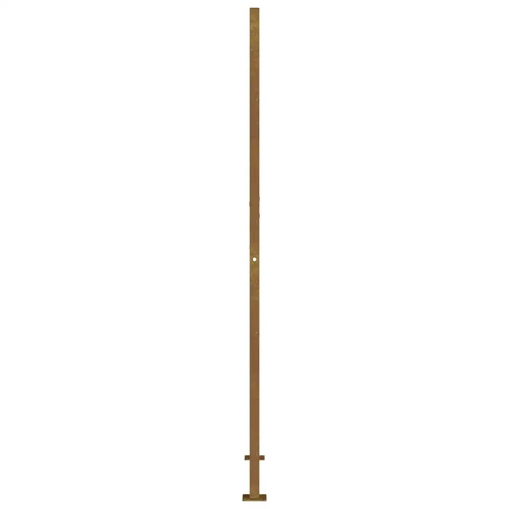 Cancello da Giardino 105x180 cm Acciaio Corten Design Quadrato