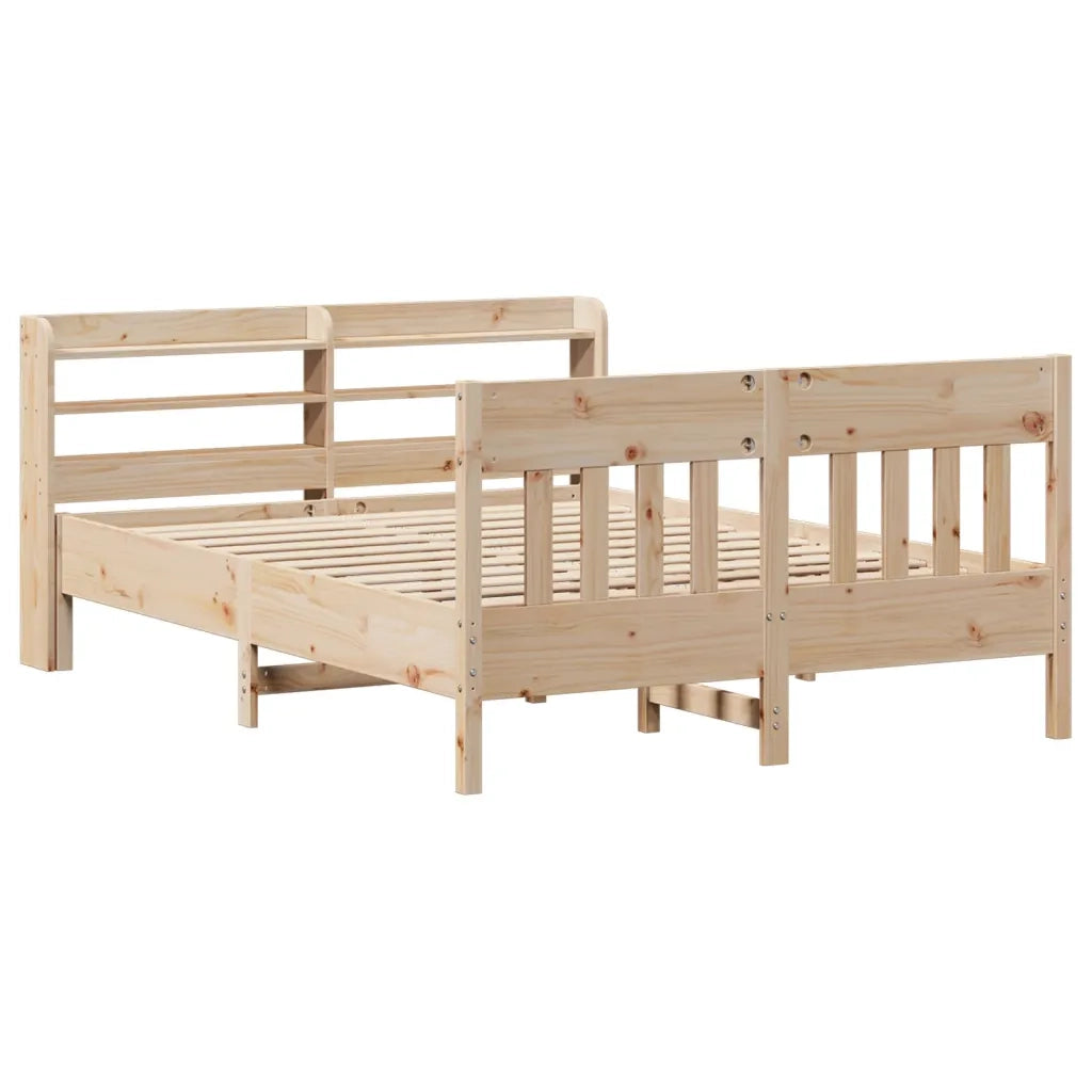 vidaXL Letto senza Materasso 135x190 cm in Legno Massello di Pino