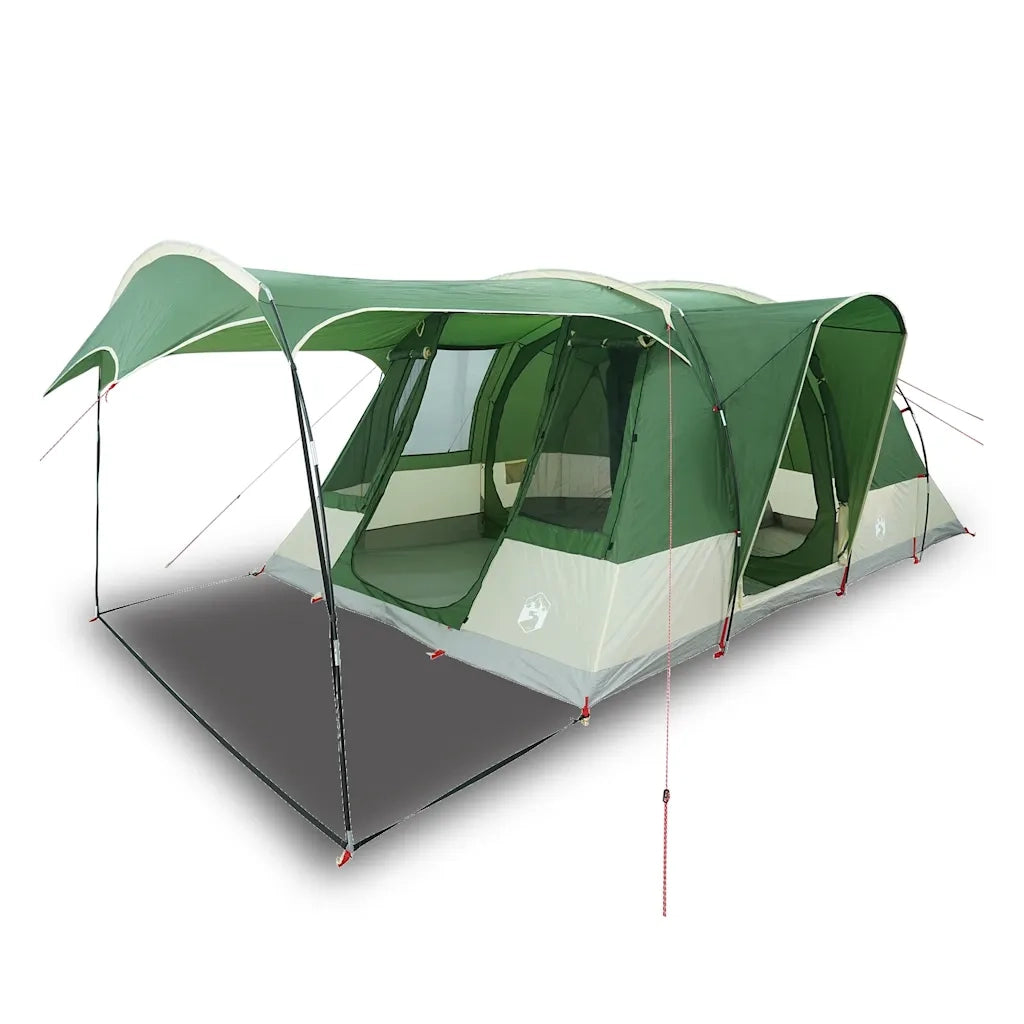 Tenda da Campeggio a Tunnel per 5 Persone-Tenda per Escursionismo Verde Impermeabile 113857