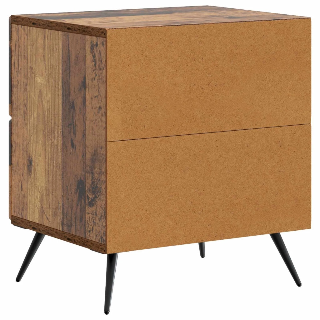 Armadio da Notte 2 pcs Legno antico 43 x 34,5 x 47,5 cm 895462