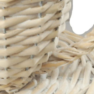 Set 2 Cesti a Forma di Tazza in Materiale Naturale Larghezza 29 cm