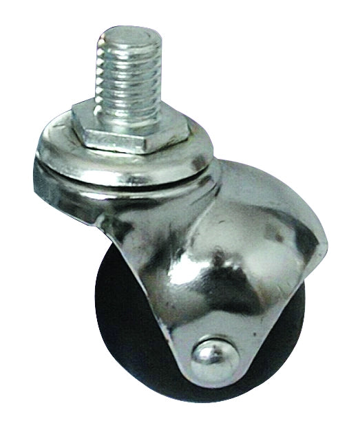 Utilia RUOTA GIREVOLE PER MOBILI CUFFIA CROMATA  mm. 40-perno M8x15 4.00 pz