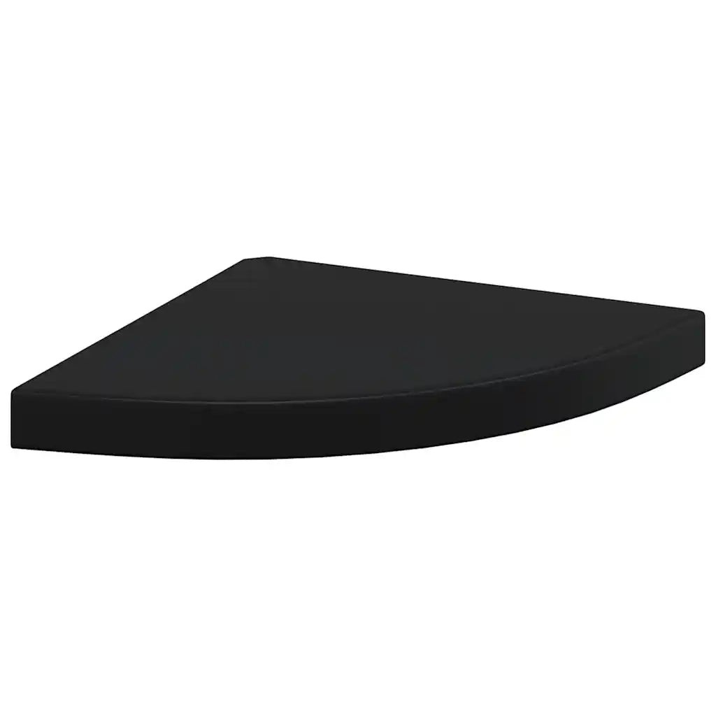 4 pz Scaffali Angolari a Parete | Mensola sospesa Neri 35x35x3,8 cm in MDF