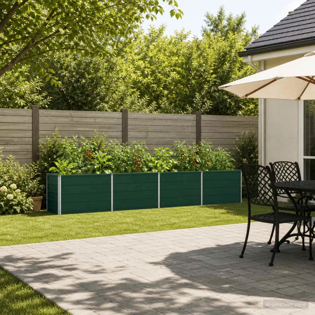 Letto rialzato da giardino Verde 320 x 40 x 55 cm 8006265