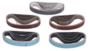 Set di cinture abrasive durature - Set di cinture abrasive - Grana 80/120/240/400/800/1000 - Cintura piatta - Resistente allo scalfito - Per la rimozione della ruggine - Carta vetrificata