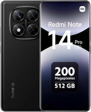 Redmi Note 14 Pro 5G - Smartphone de 12+512GB, Pantalla de 6.67" AMOLED FHD+ 120Hz, MediaTek Dimensity 7300-Ultra, cámara de 200MP, TurboCharge 45W, Cargador no Incluido, Negro (Versión ES)