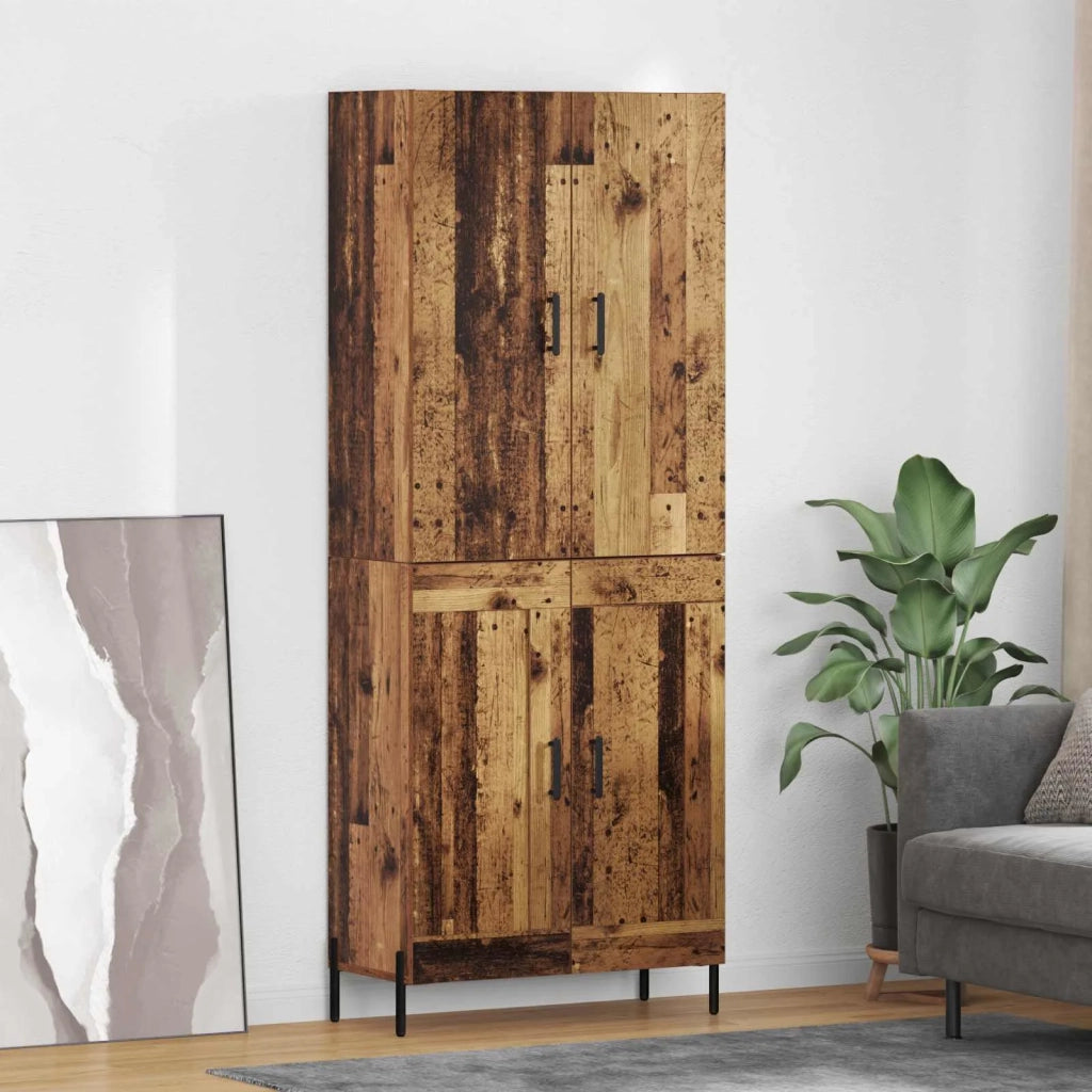 Credenza-Buffet-Armadio da cucina Legno vecchio 69,5 x 34 x 180 cm Legno multistrato 294754