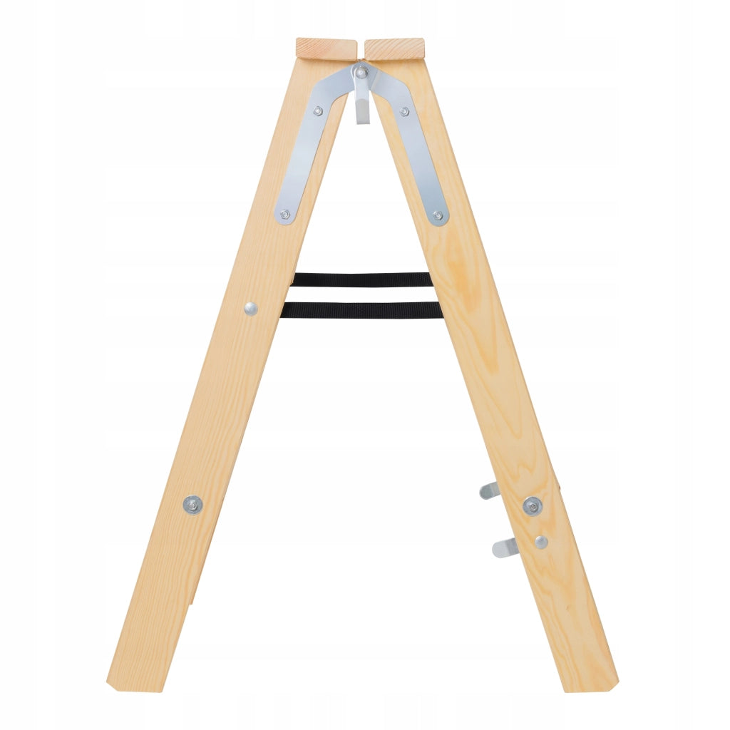 Scala da pittore in legno KADAX, 4 gradini, scala pieghevole, a doppia faccia