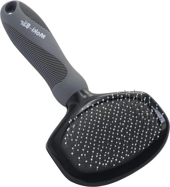 Borsetto per cani con setole morbide per poedel con protezioni per capelli - ideale per cani sensibili - cani senza pelo