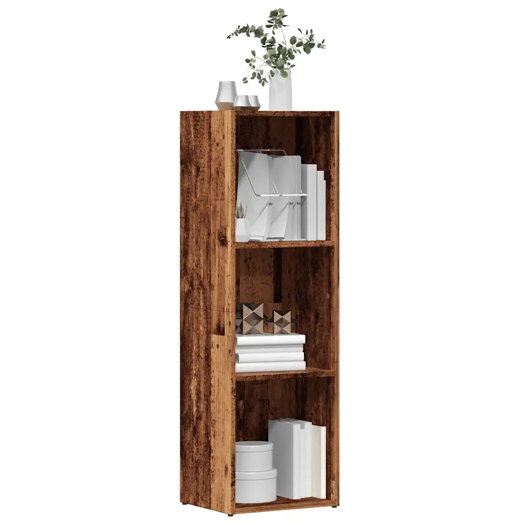 Libreria-Scaffale per Libri-Mobile di Stoccaggio in Legno Antico 36x30x114 cm in Legno Multistrato