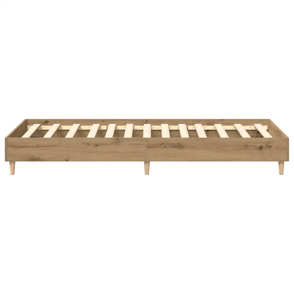 vidaXL Giroletto senza Materasso Rovere Artigianale 90x190 cm