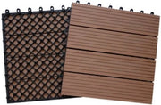 PIASTRELLA PAVIMENTO POLI-WOOD LEGNO SCURO CM. 31X31 PEZZI 10 MQ. 1