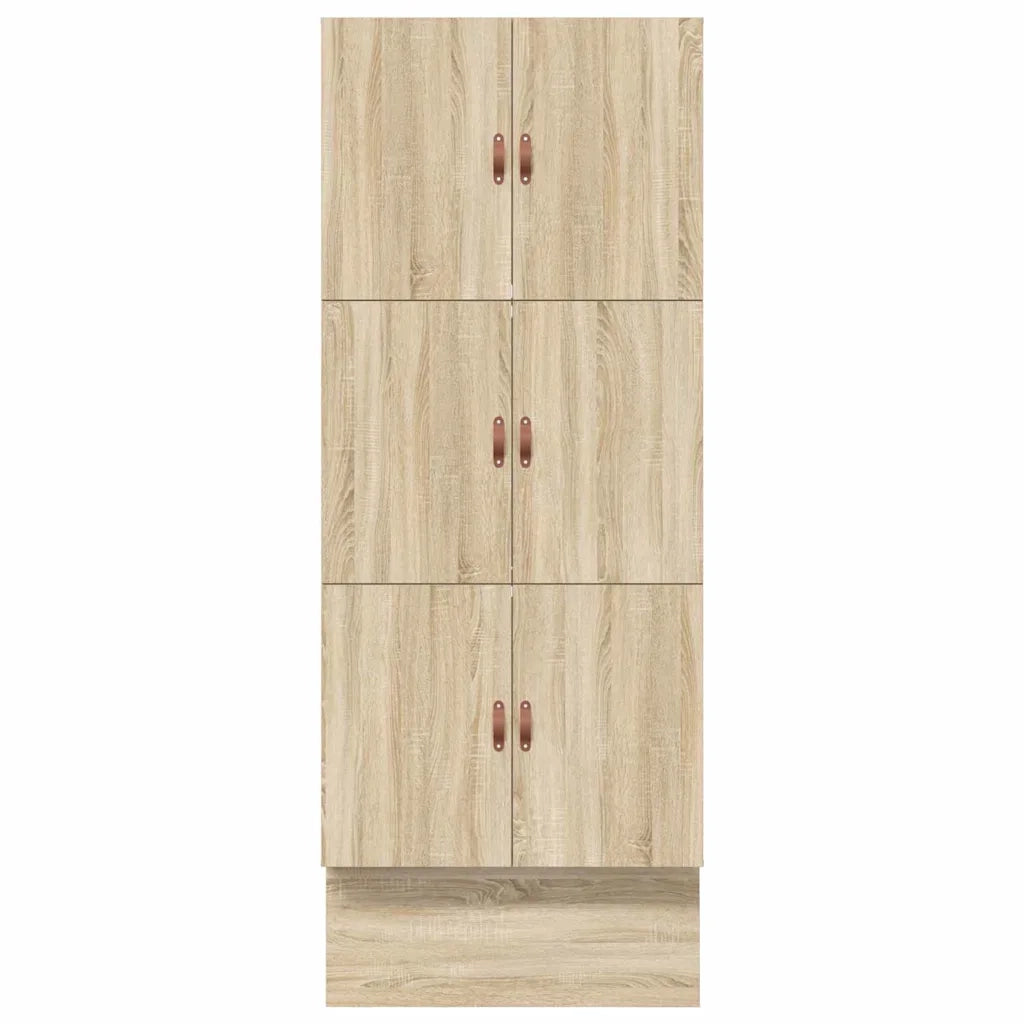 Struttura letto con contenitore-Giroletto con contenitore Rovere Sonoma 100 cm