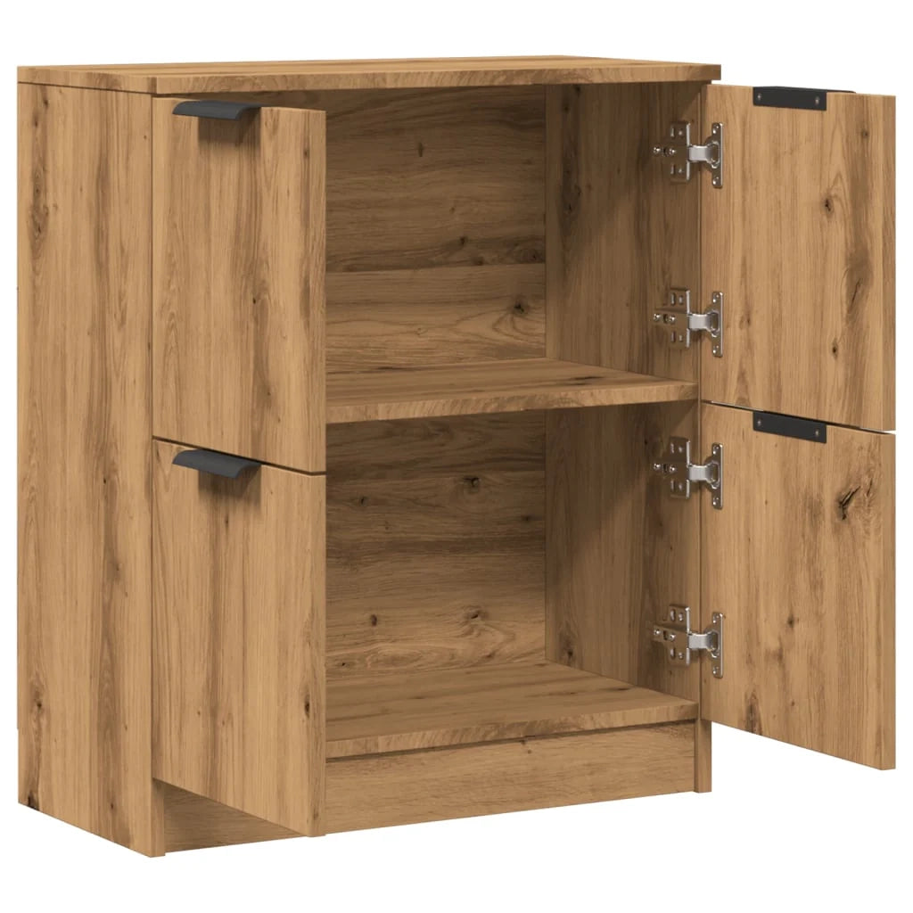 Buffet credenza cassettiera mobiletto mobile contenitore organizer per cucina soggiorno salotto fatto a mano 60 x 30 x 70 cm legno ingegnerizzato marrone 02_0030811
