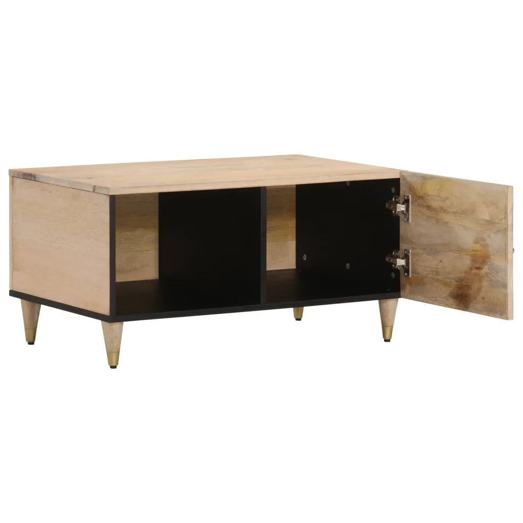 Tavolino da Salotto 80x50x40 cm Legno Massello di Mango 358252
