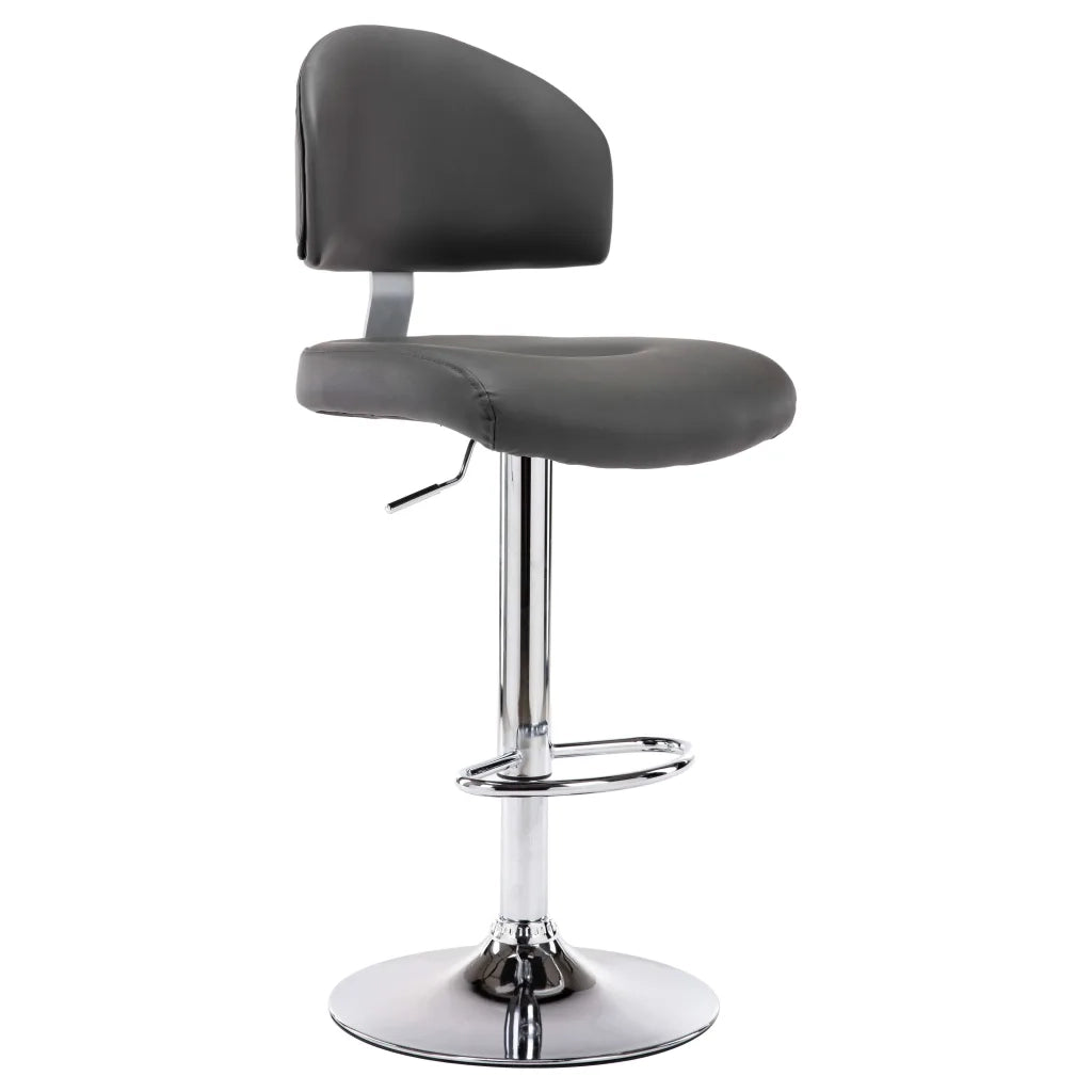 Sgabello da Bar Grigio in Similpelle cod mxl 56548