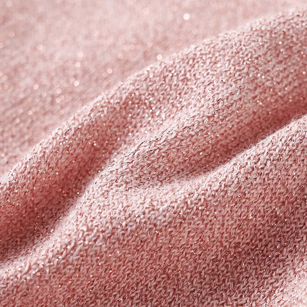 Cardigan da Bambina Lavorato a Maglia Rosa Tenue 104 14520