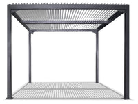 Pergola da Giardino 3x3m in Alluminio Antracite