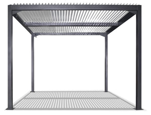 Pergola da Giardino 3x3m in Alluminio Antracite