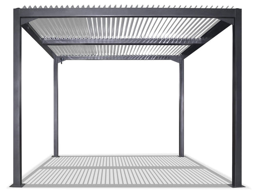 Pergola da Giardino 3x3m in Alluminio Antracite