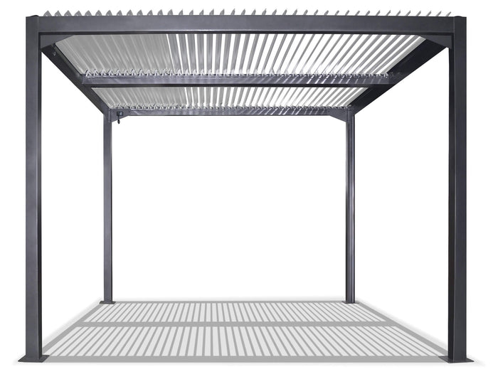 Pergola da Giardino 3x3m in Alluminio Antracite