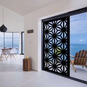 RADIANT - Pannello in PVC traforato - Parasole Colore: nero, Misura: 50x150 cm