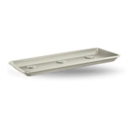 SOTTOVASO RETTANGOLARE Sottofioriera in plastica Anthea 100cm Veca 94 X 40 X 4,5 Color: GRIGIO PASTELLO