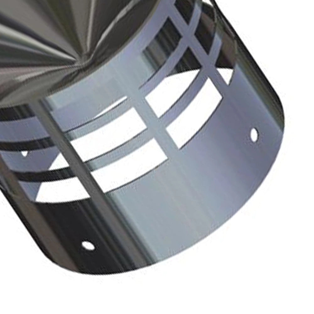 Terminale scarico fumi orizzontale inox d80 mm