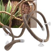 Accessori per serpenti - Tappi in rattan artificiale - Flessibili e sicuri - Decorazioni per acquario - Accessori per rettili - Creazione di habitat 3D - Decorazioni per rettili
