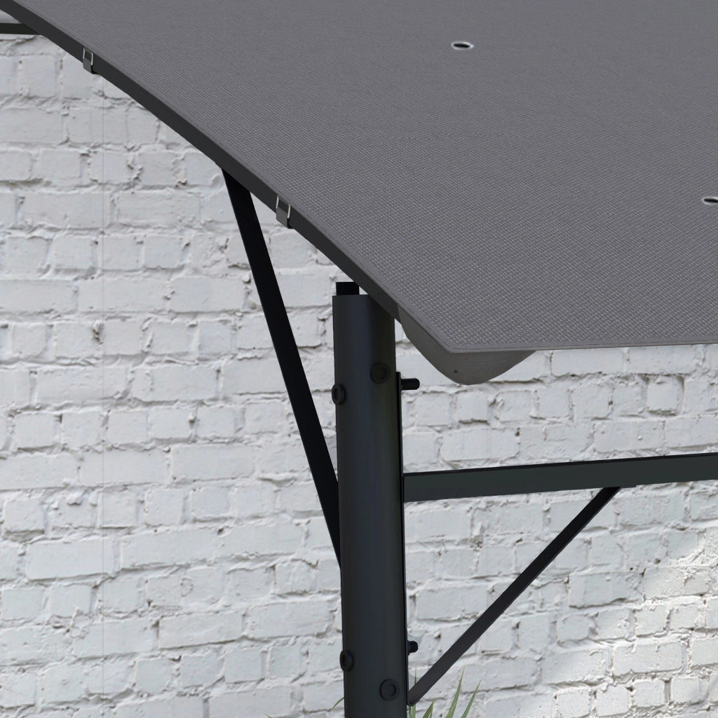 Pergola Gazebo da Giardino con Drenaggio ¨C Xylo ¨C Metallo Grigio Antracite 400x296x262 cm