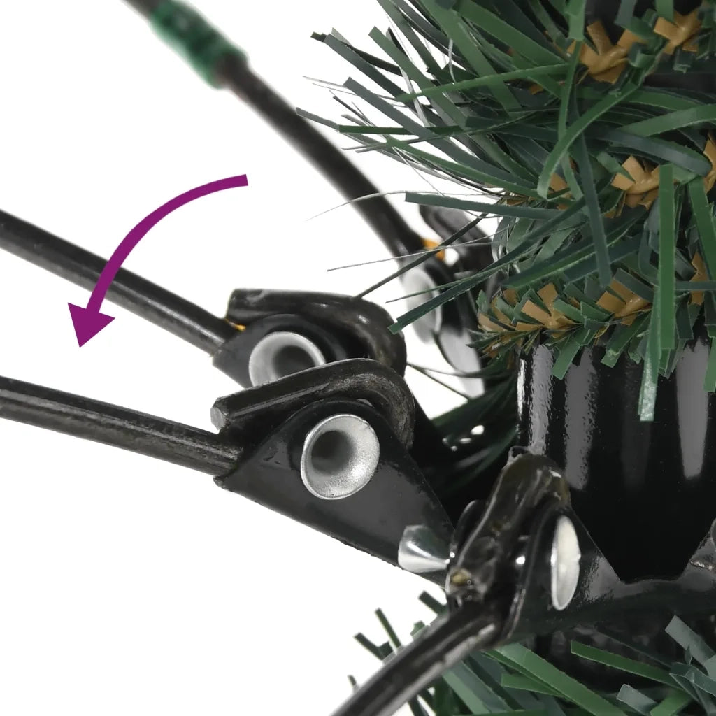Albero di Natale Artificiale con Base Verde 180 cm PVC 345175