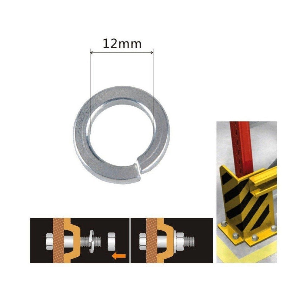 Trade Shop - Set Confezione 65 Gr. Rondelle Elastiche In Acciaio Rondella Diametro 12mm 90838 -