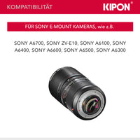 Handevision Obiettivo serie Ibelux 40 mm f/0,85 APS-C - compatibile con Sony E - estremamente veloce, ideale per ritratti e scarsa illuminazione, corpo in metallo, paraluce integrato - nero