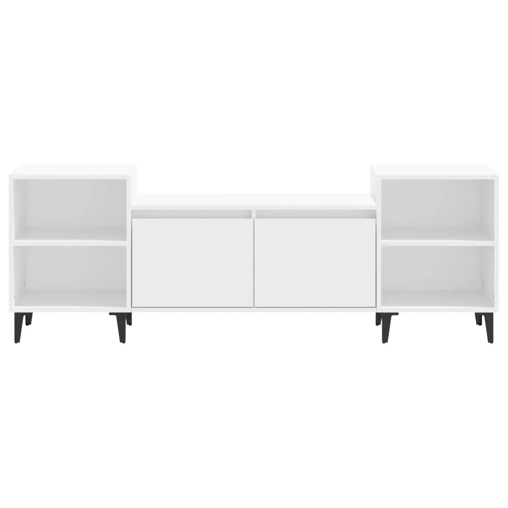 Mobile Porta TV-Credenza TV Bianco 160x35x55 cm in Legno Multistrato
