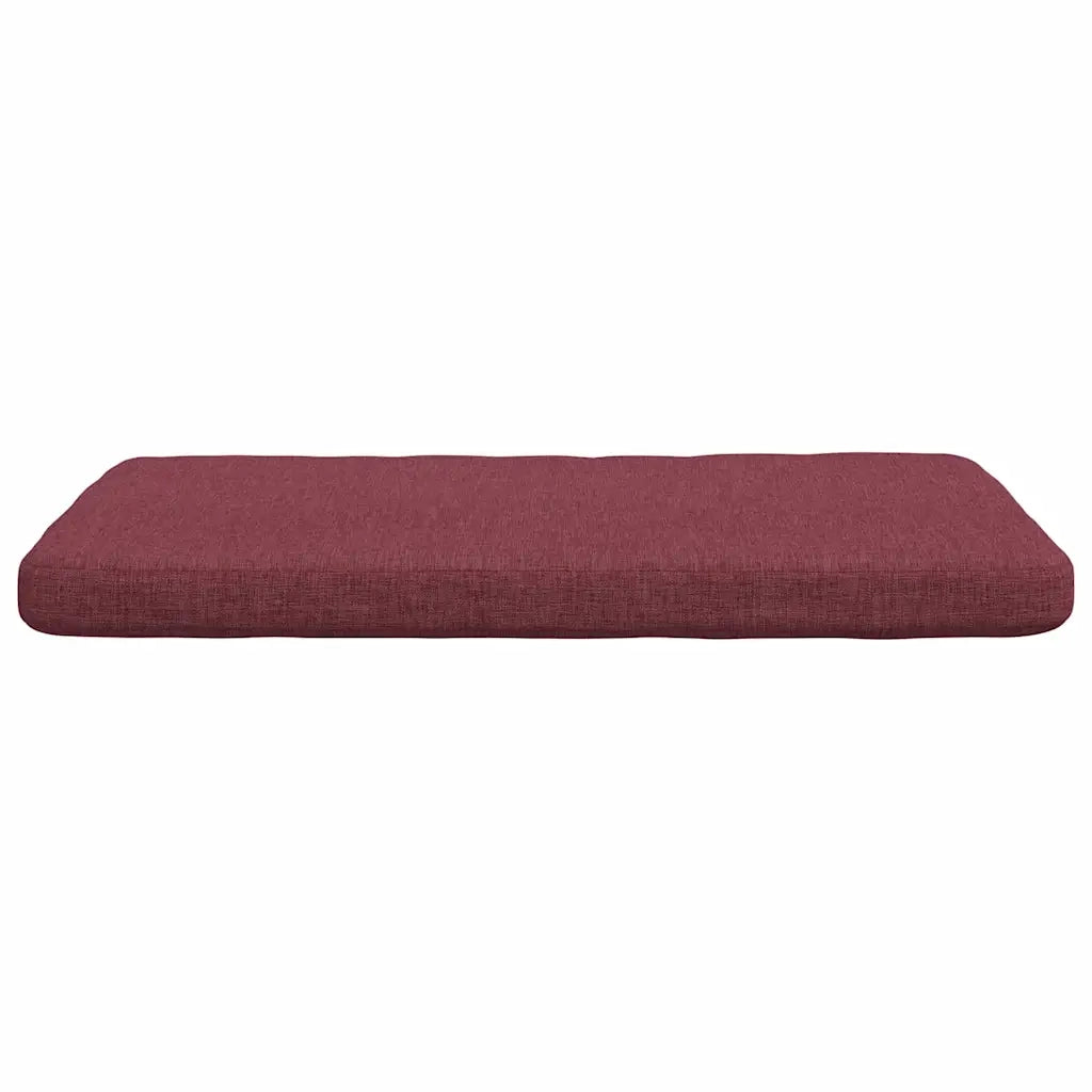Cuscini per Seduta 4 pcs Rosso Vino 40 x 40 x 3 cm Tessuto