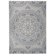 Tappeto da Esterni a Tessitura Piatta 140x200 cm Motivo Blu cod mxl 66616