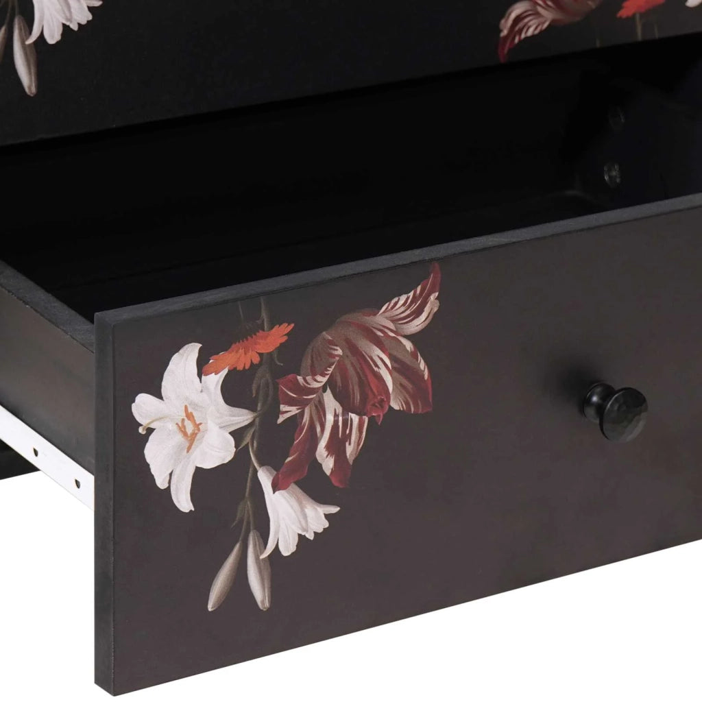 Comodino-Tavolino da notte Multicolore 50 x 33 x 60 cm Legno di mango massello 383057