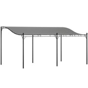 Pergola 3x5 m ¨C zephmum ¨C Tessuto impermeabile, telaio in metallo, grigio scuro